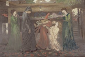 El Sueño de Dante: la Muerte de Beatriz, c.1890 de Dante Gabriel Charles Rossetti